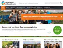 Tablet Screenshot of natuurenmilieufederaties.nl